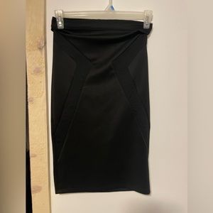 Black form fitting skirt